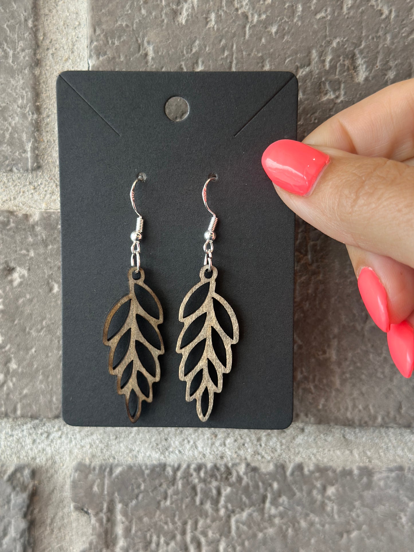 Boucles d'oreilles feuilles