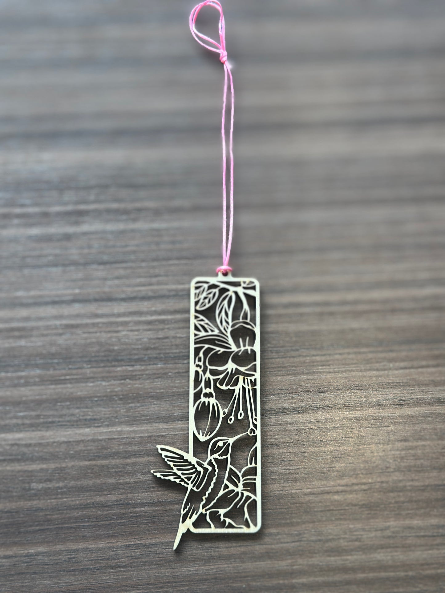 Signet en bois colibri