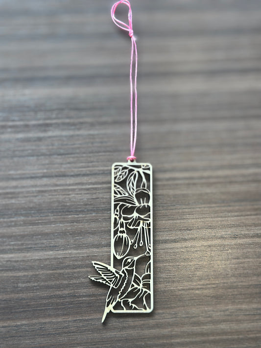 Signet en bois colibri